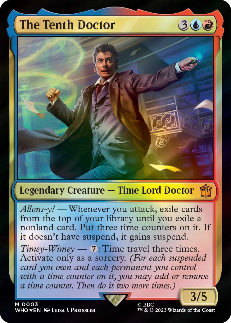 Magic The Gathering revela visual de coleção inspirada em Doctor Who