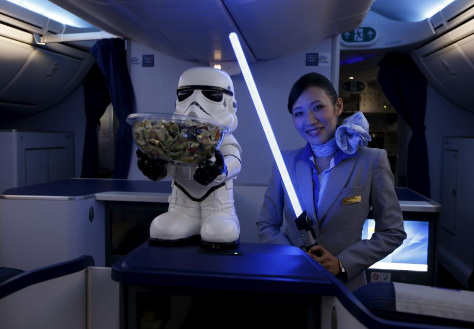 Aviões de empresa japonesa levam o hype de Star Wars para as alturas