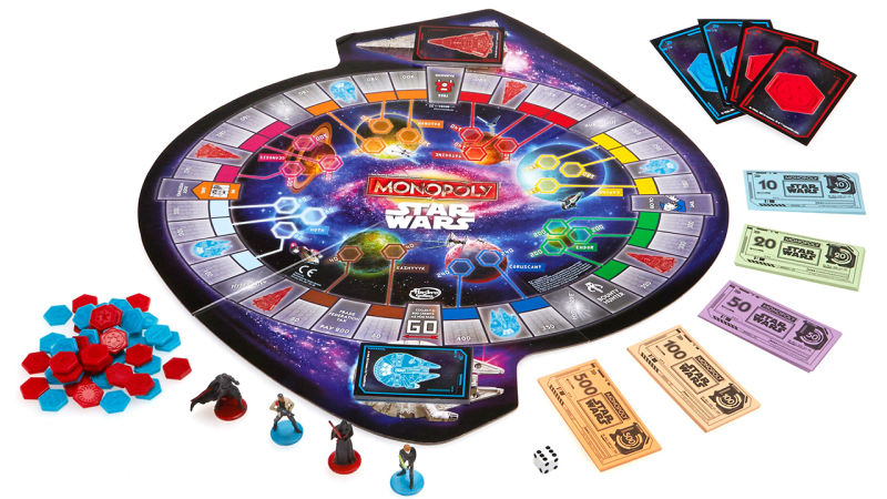 Vilões e heróis de Star Wars se enfrentam no tabuleiro de Monopoly