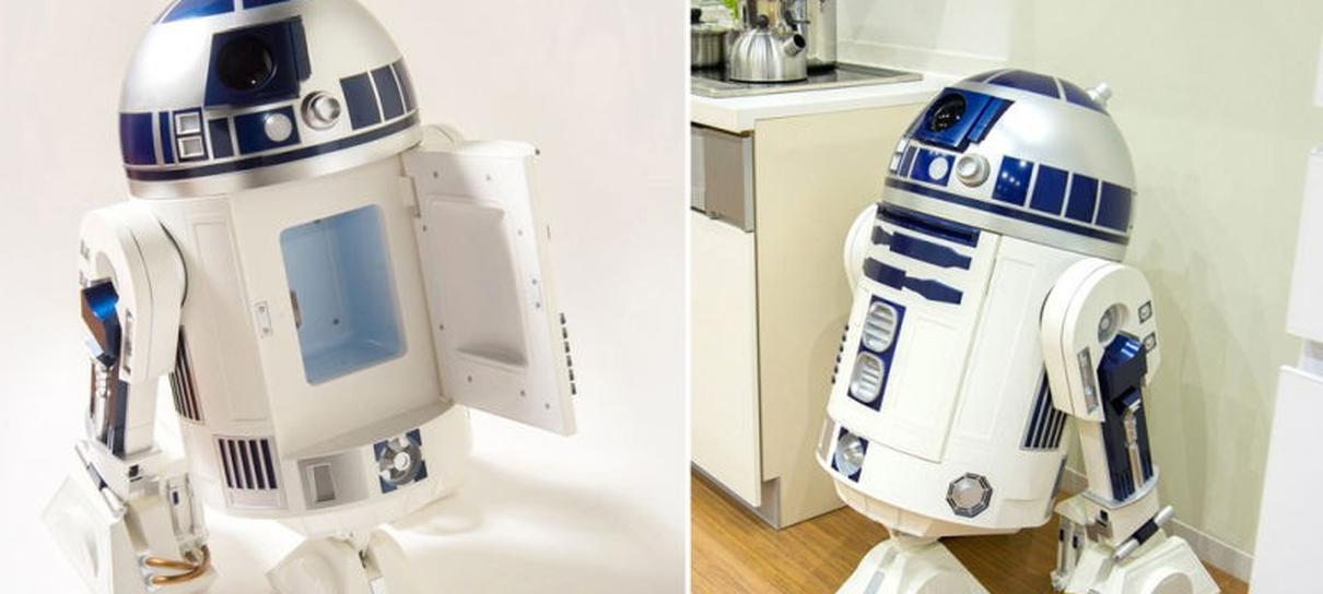Este R2-D2 leva bebidas geladas até você