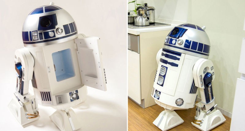 Este R2-D2 leva bebidas geladas até você