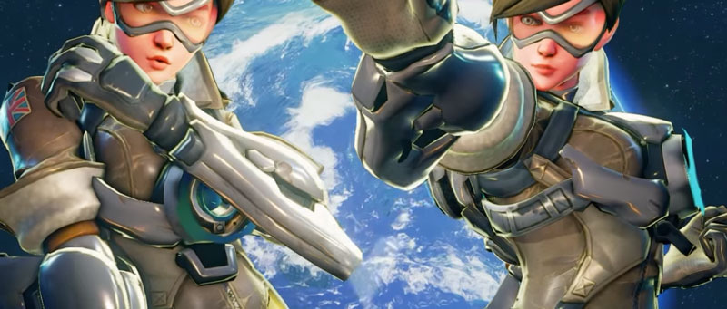 Colocaram a Tracer de Overwatch como personagem de Street Fighter V