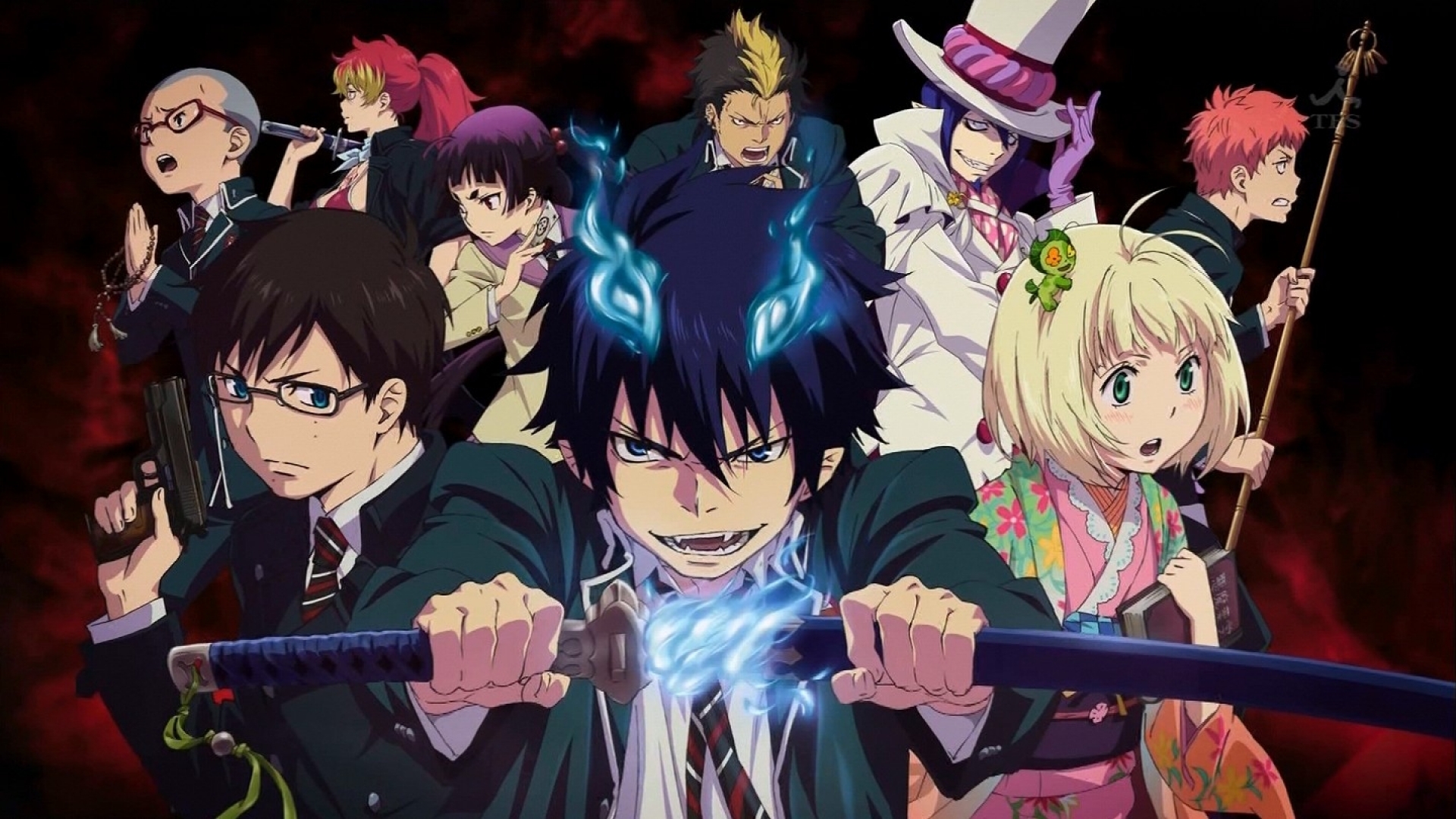 Blue Exorcist e Durarara estão disponíveis completos no Funimation