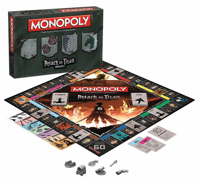 monopoly ataque dos titãs