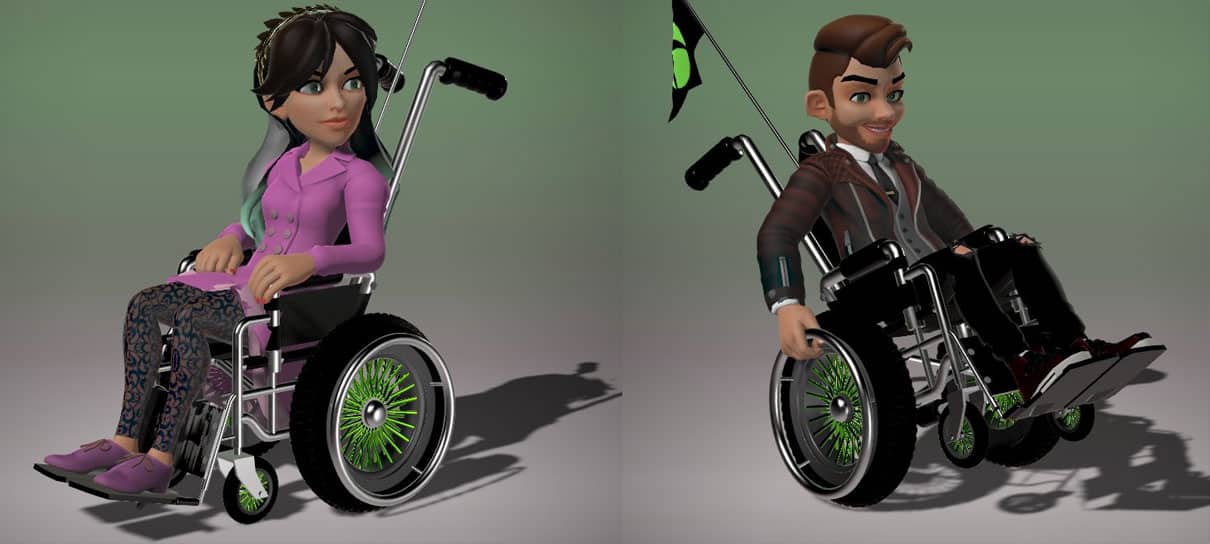 Avatares do Xbox terão opção para usar cadeira de rodas