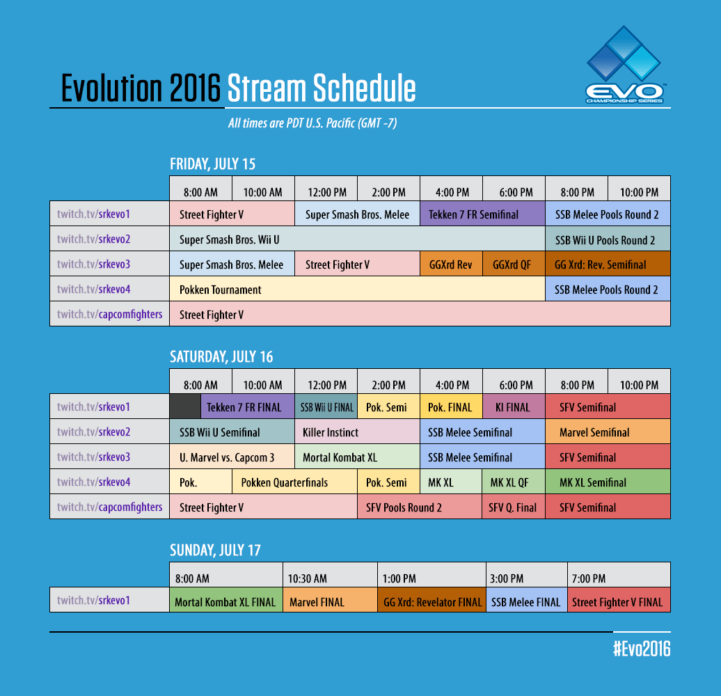 evo-stream-schedule