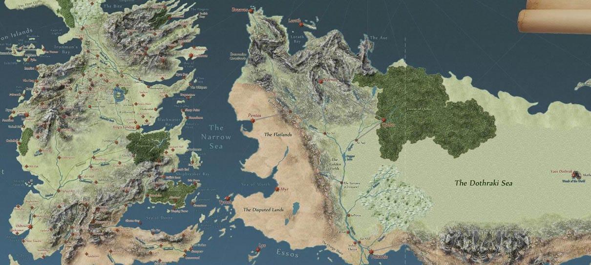 Game of Thrones | Veja mapa interativo do mundo da série