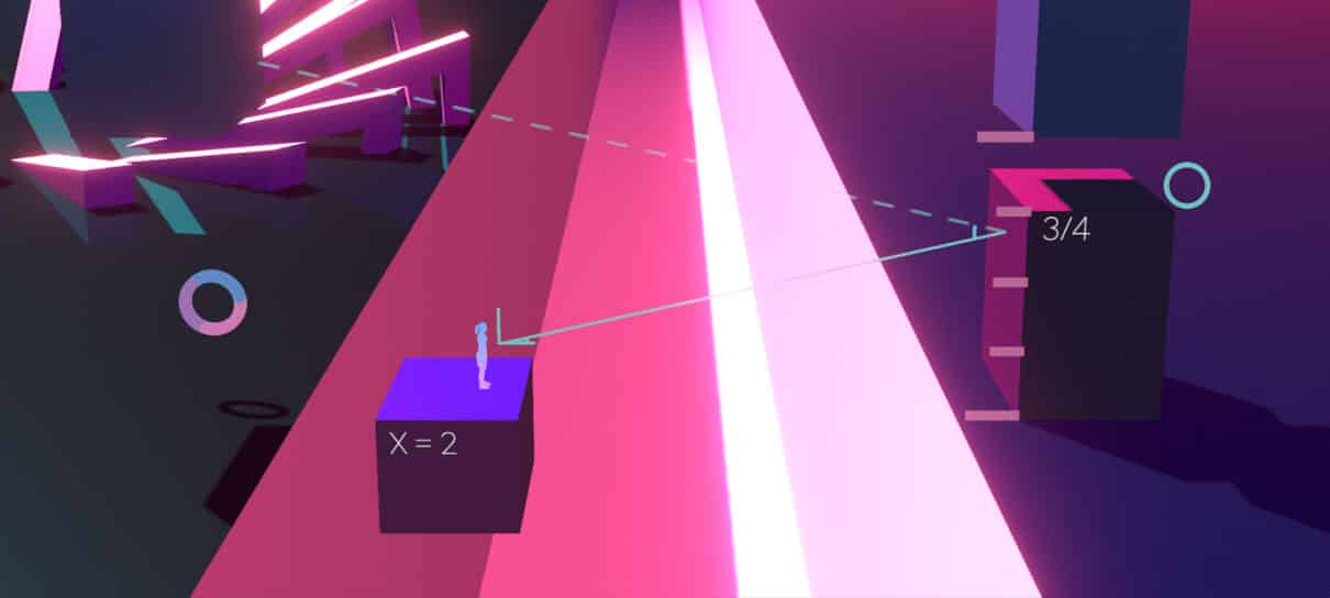 Plataformas, Puzzles e Trigonometria no trailer de Metrico+