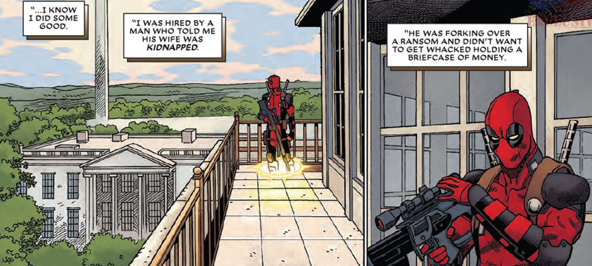 Deadpool vai a Washington em prévia de nova HQ
