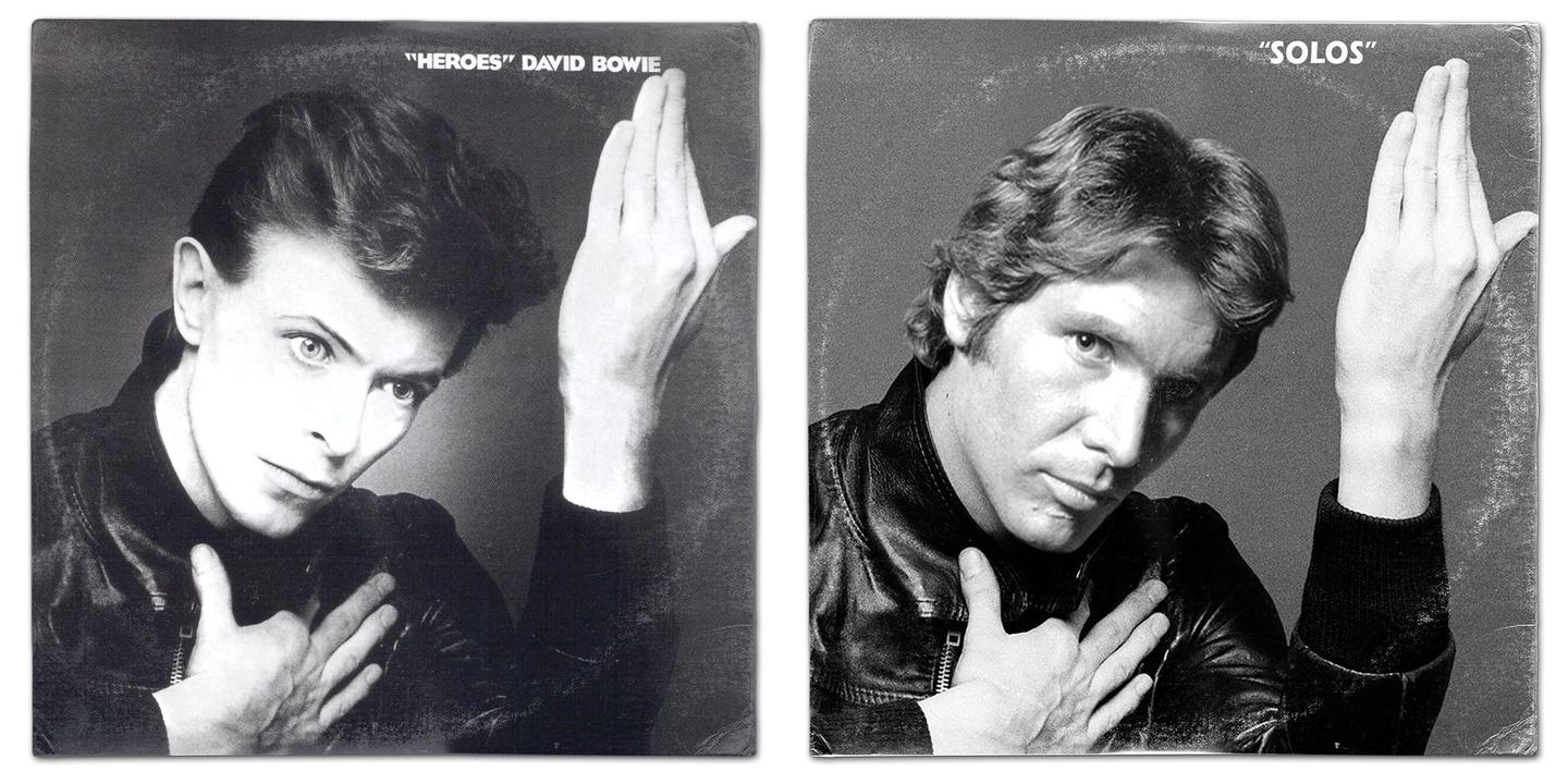 Capas de discos antigos ficam ainda mais incríveis na versão Star Wars