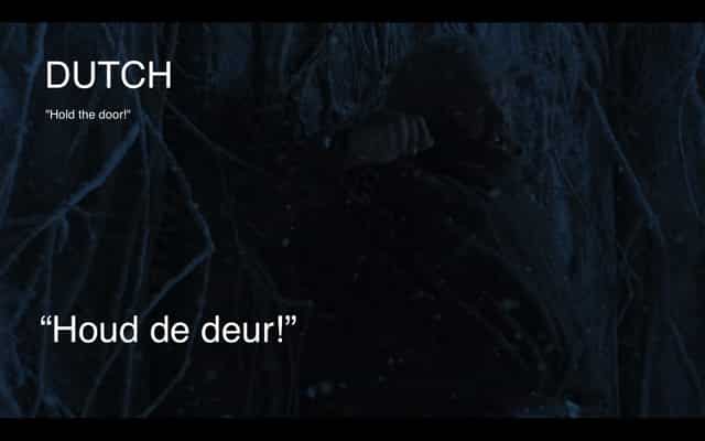 hodor em outras línguas