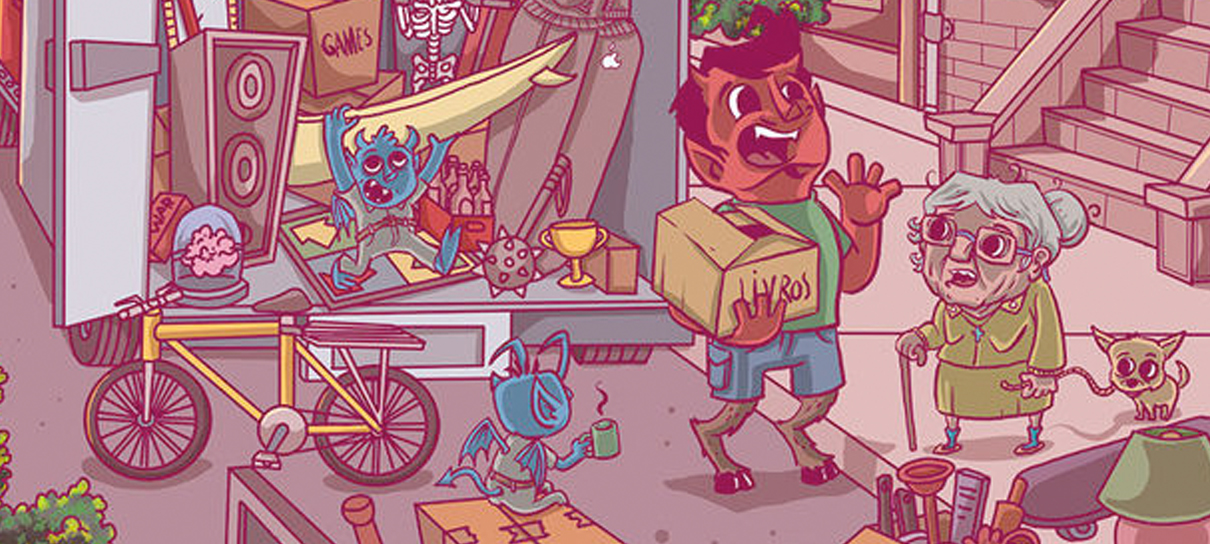 665: A Vizinha da Besta é um livro ilustrado buscando financiamento coletivo