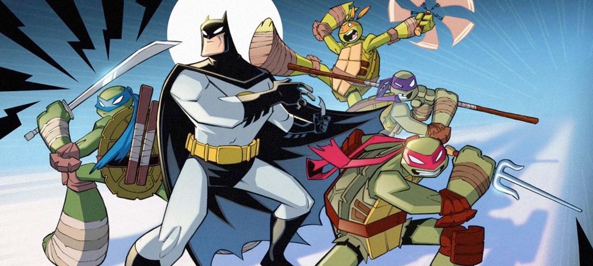 Novo crossover de Batman e Tartarugas Ninjas ganha capas