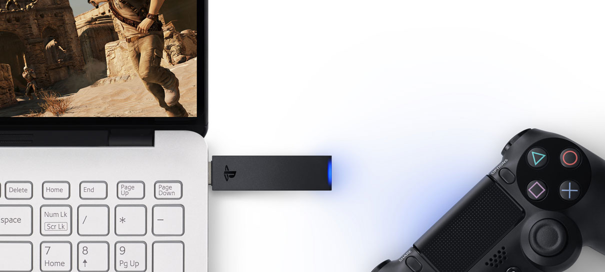 Sony anuncia adaptador do controle de PS4 para PC e Mac