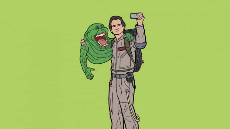 Ilustrador interpreta personagens dos anos 80 em tarefas cotidianas