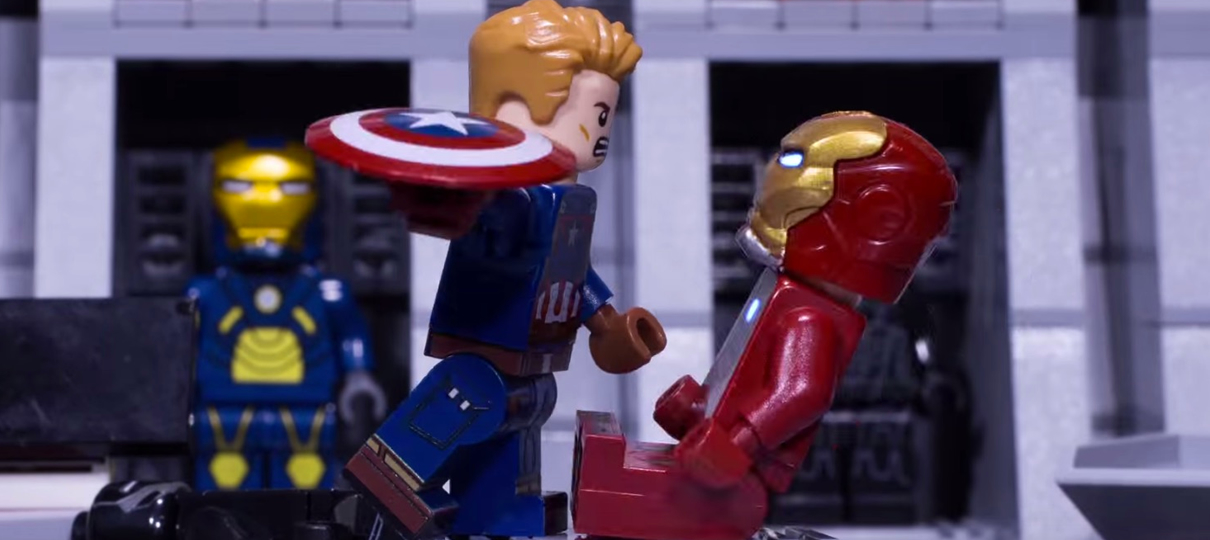 Capitão América Vs Homem de Ferro fica ainda melhor em versão lego