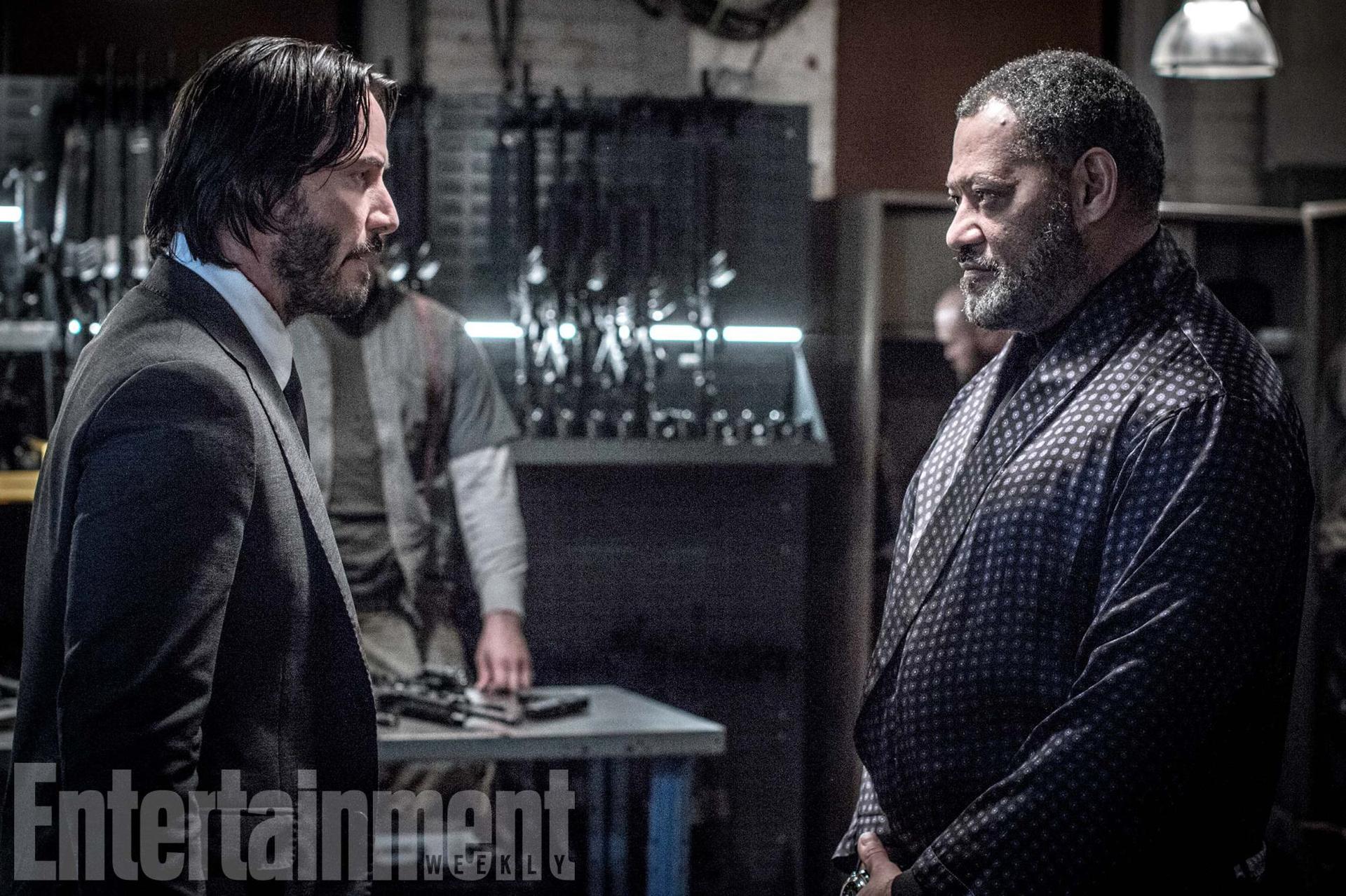 John Wick 2  Keanu Reeves e Laurence Fishburne se encontram em