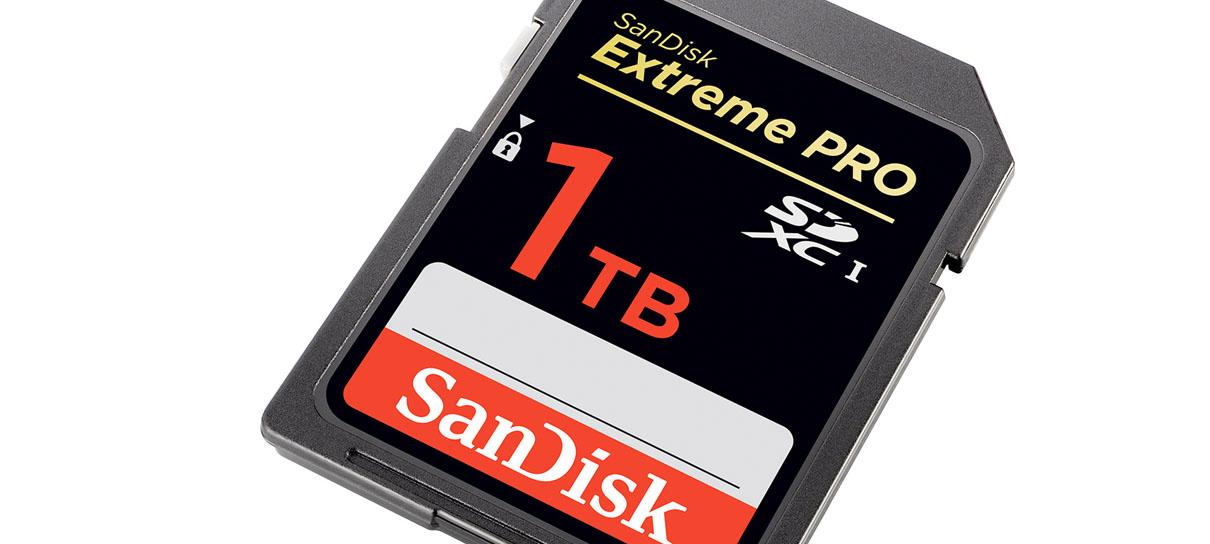 SanDisk apresenta cartão de memória de 1TB