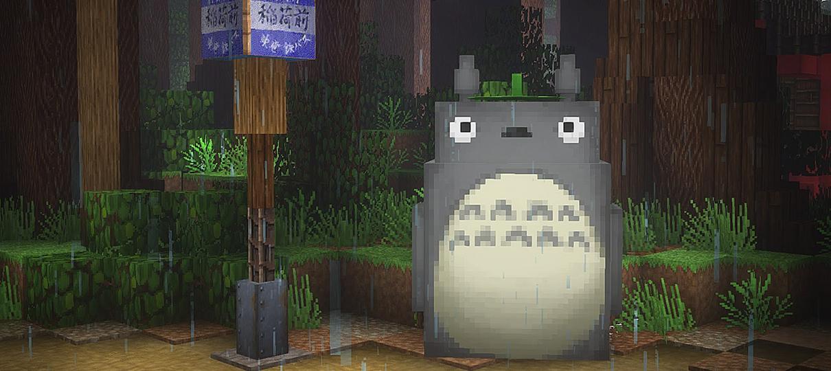 Vídeo mostra mundo de Meu Vizinho Totoro feito no Minecraft