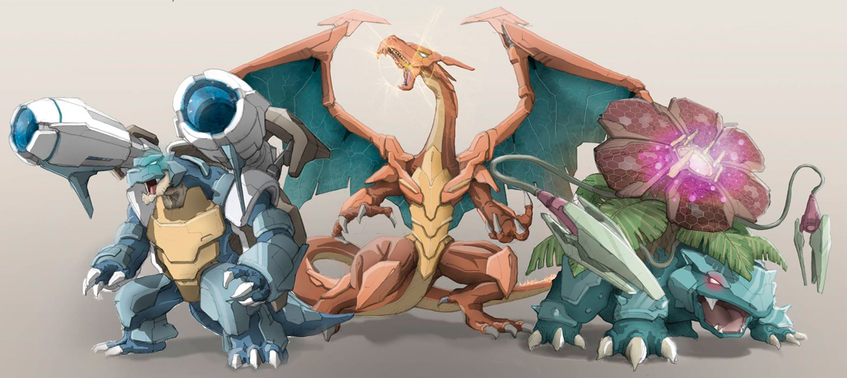 Artistas desenham conceitos de Pokémon cibernéticos