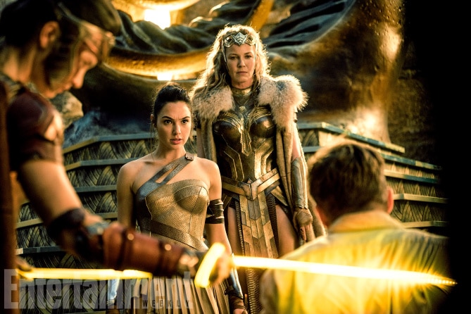 Wonder Woman (2017)
Diana Prince/Wonder Woman-GAL GADOT;  Menalipee-LISA LOVEN KONGSLI; Queen Hippolyta-CONNIE NIELSEN; Steve Trevor-CHRIS PINE
**SENT FOR BOOKAZINE USE PLEASE CONTACT FOR OTHER USES**