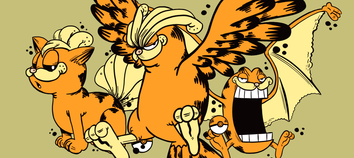 Alguém decidiu imaginar Garfield como os 151 Pokémon originais – é sério