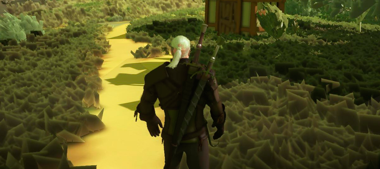 The Witcher 3 com gráficos minimalistas continua lindo