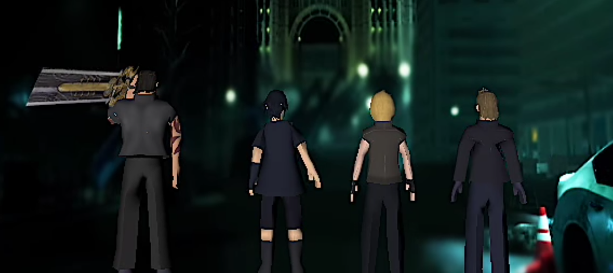 Final Fantasy XV é reimaginado como um jogo de PlayStation 1