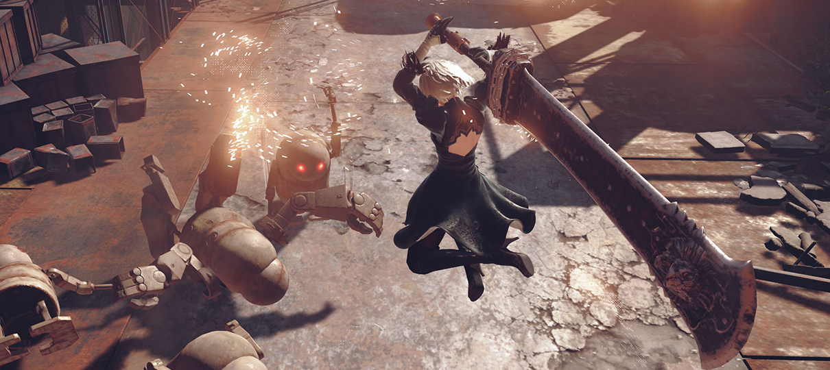NieR Automata tem a espada do Noctis de Final Fantasy XV; veja o vídeo
