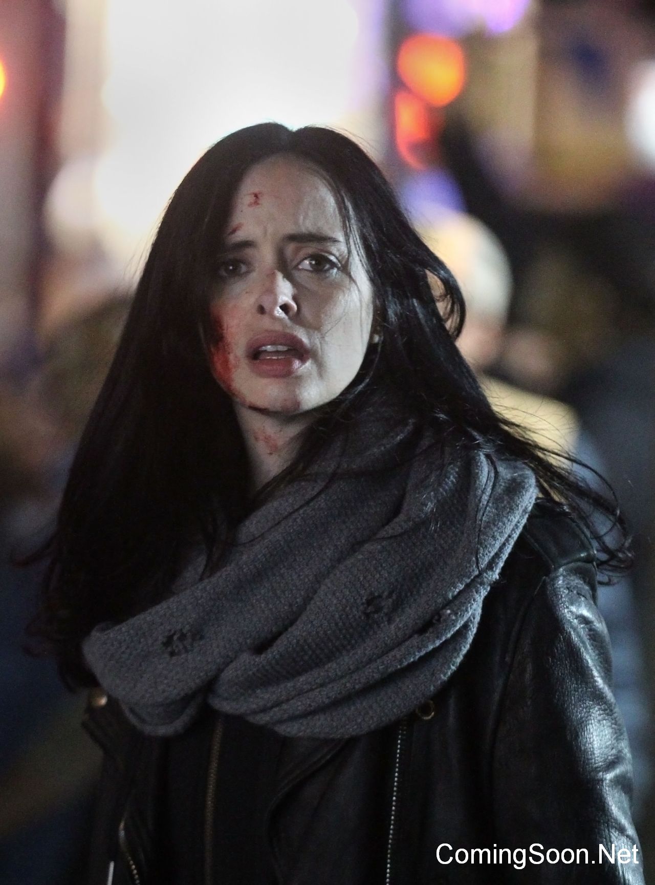 NEW YORK, NY - OCTOBER 31:  Krysten Ritter as Jessica Jones filming Marvel's "The Defenders" on October 31, 2016 in New York City.  (Photo by Steve Sands/GC Images)