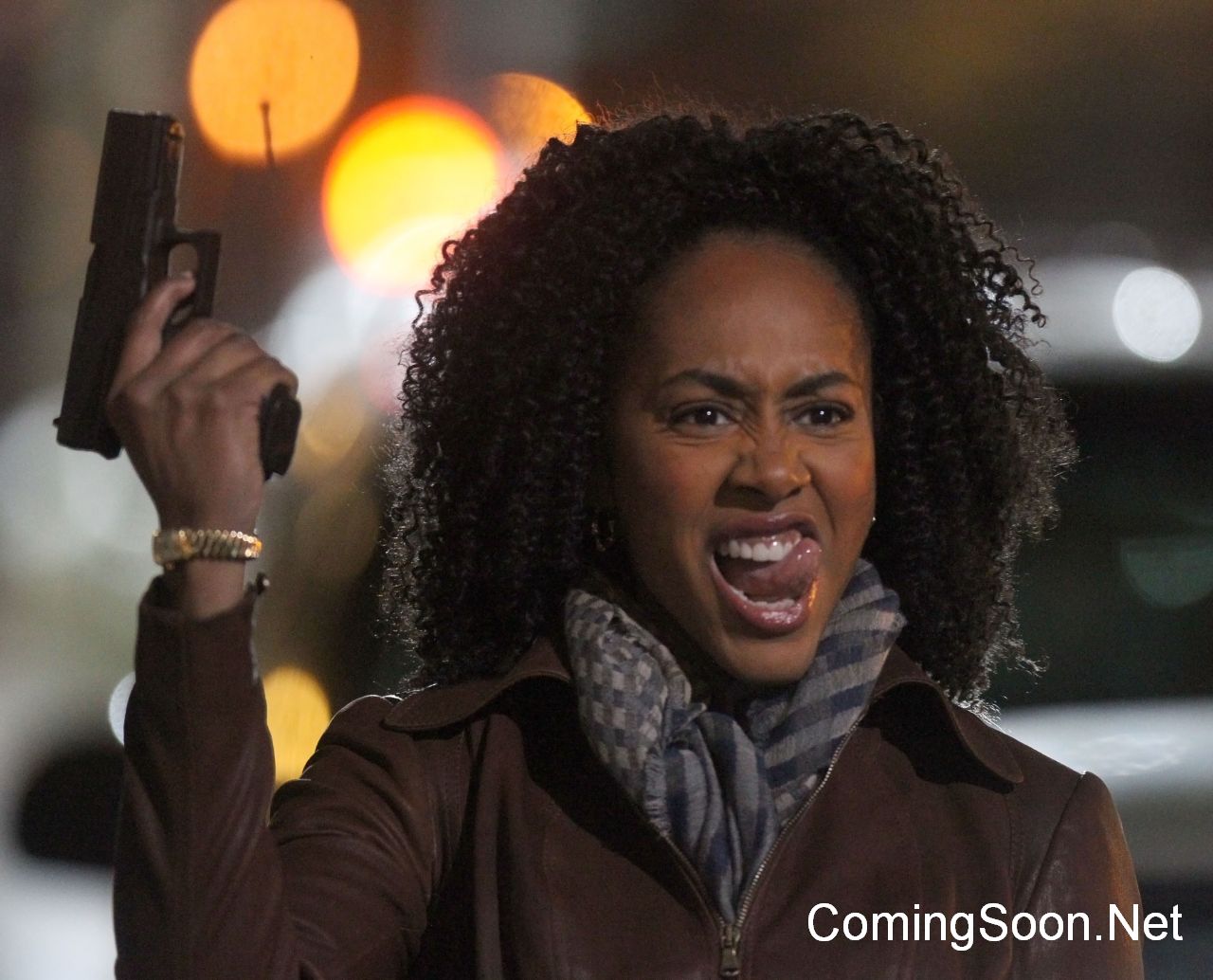 NEW YORK, NY - OCTOBER 31:  Simone Missick  filming Marvel's "The Defenders" on October 31, 2016 in New York City.  (Photo by Steve Sands/GC Images)