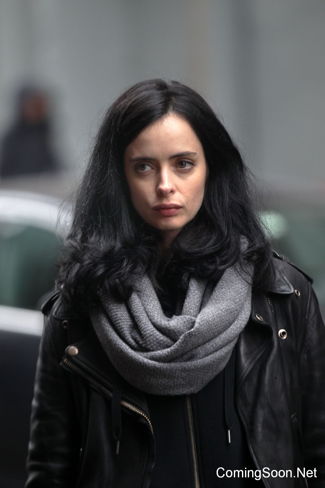 NEW YORK, NY - NOVEMBER 15:  Krysten Ritter as Jessica Jones films Marvel's "The Defenders" on November 15, 2016 in New York City.  (Photo by Steve Sands/GC Images)