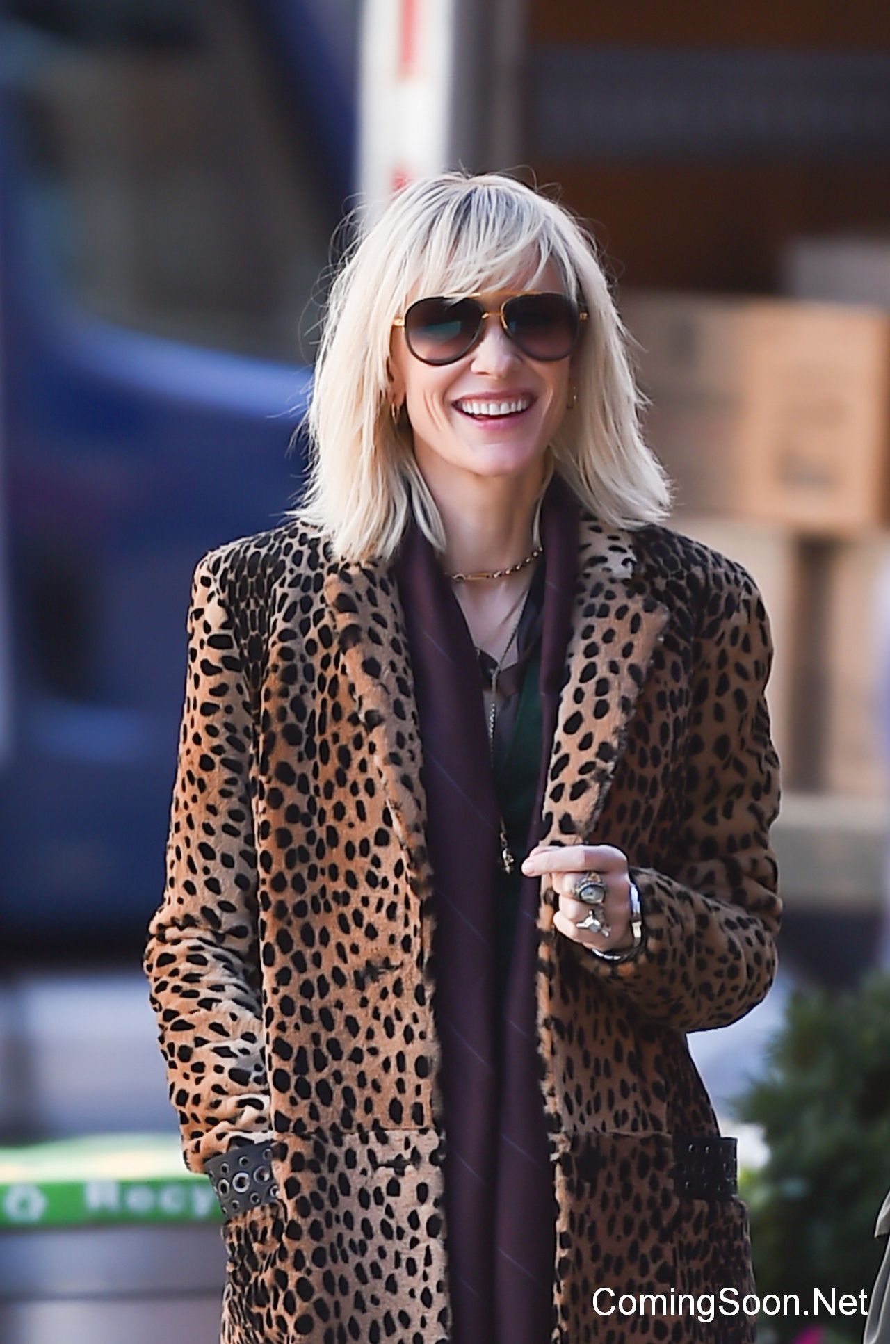 NEW YORK, NY - OCTOBER 24:  Actress  Cate Blanchett is seen on the set of 'Ocean's Eight' on October 24, 2016 in New York City.  (Photo by Raymond Hall/GC Images)