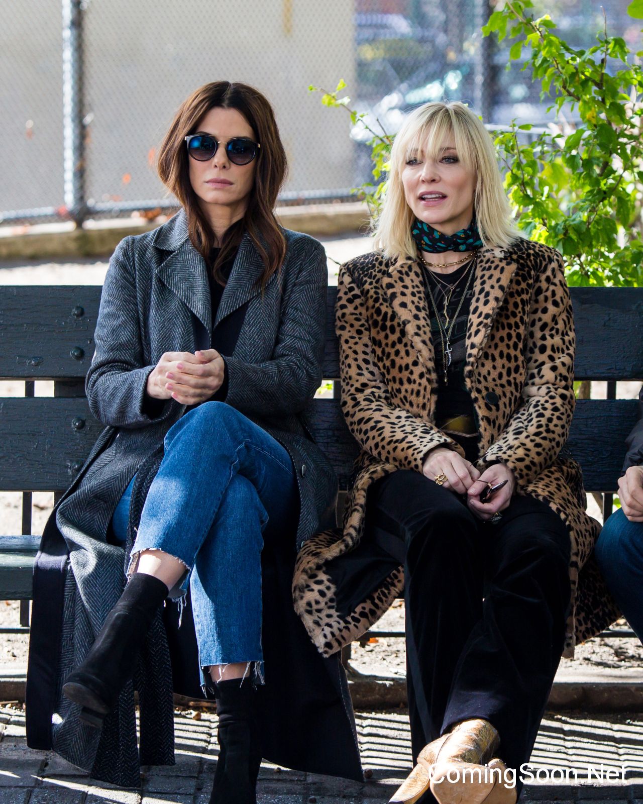 NEW YORK, NY - OCTOBER 31:  Sandra Bullock and Cate Blanchett are seen filming 'Ocean's 8' on October 31, 2016 in Queens borough of New York City.  (Photo by Alessio Botticelli/GC Images)