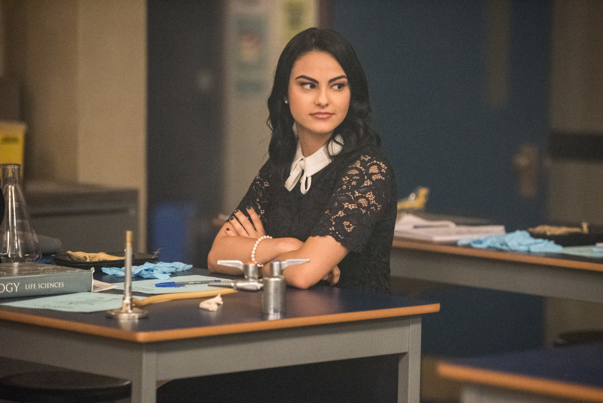 Riverdale -- "Chapter Two: A Touch of Evil" -- Image Number: RVD102c_0090.jpg -- Pictured: Camila Mendes as Veronica Lodge -- Photo: Dean Buscher/The CW -- ÃÂ© 2016 The CW Network. All Rights Reserved