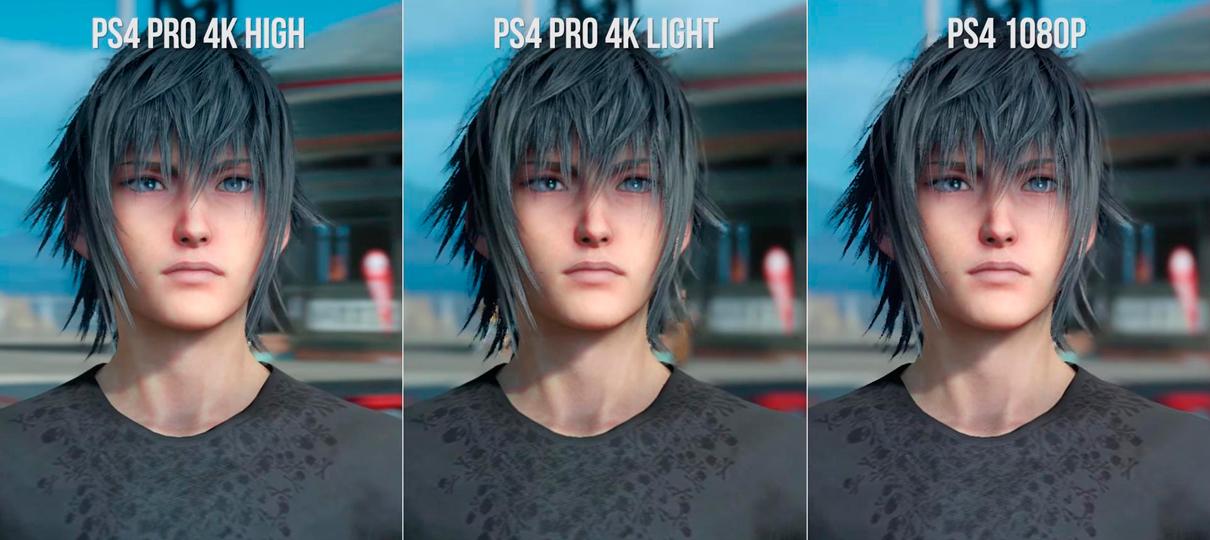 Final Fantasy XV | Vídeo compara versão de PS4 e PS4 Pro
