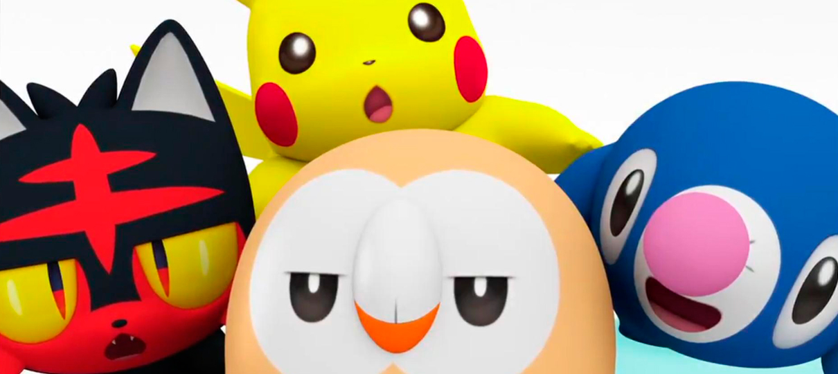 Pokémon Sun e Moon | Rowlet, Litten, Popplio e Pikachu se divertem em série de curtas