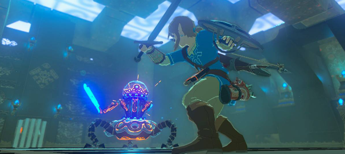 Link está pronto para atacar na nova imagem The Legend of Zelda: Breath of the Wild