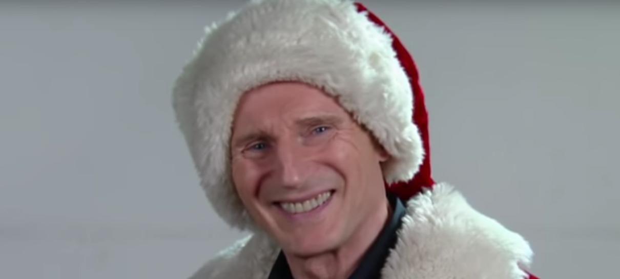 Liam Neeson é o melhor Papai Noel que você respeita