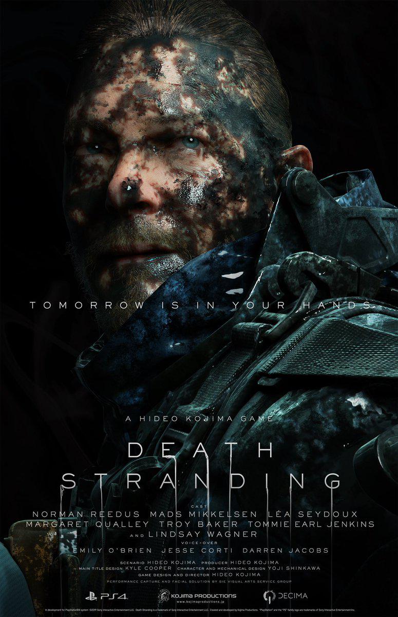 Cartaz do filme Death Stranding PS Jogo Quadrinhos Qualidade Wall