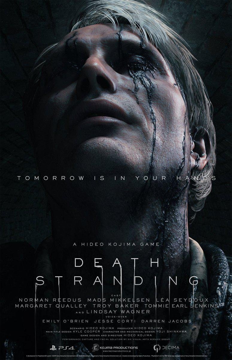 Cartaz do filme Death Stranding PS Jogo Quadrinhos Qualidade Wall
