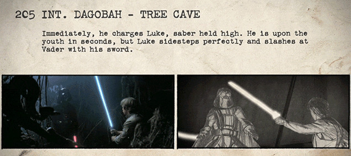 Vídeos comparam storyboards e versões finais de grandes filmes