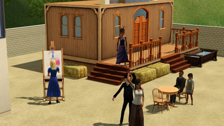 Estão recriando Westworld no The Sims