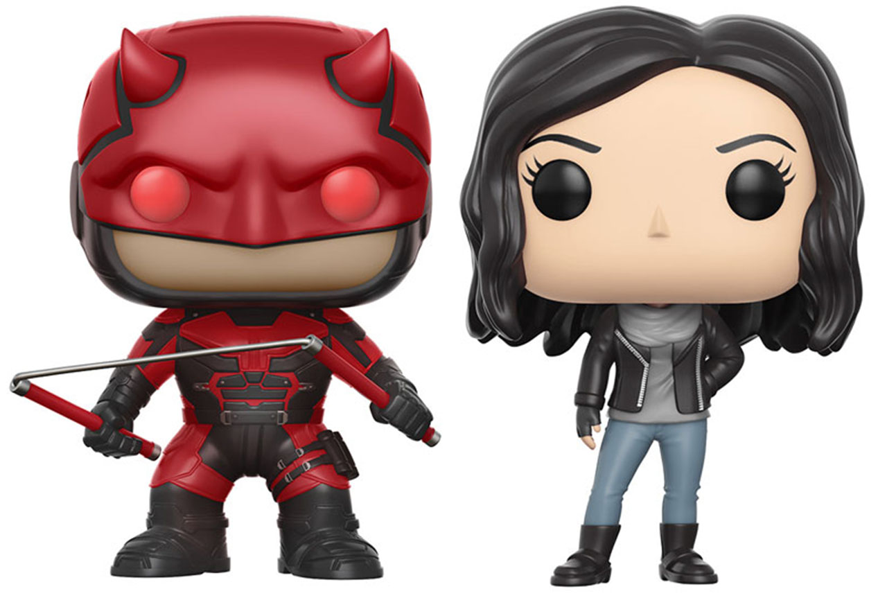 Demolidor e Jessica Jones ganham novas versões cabeçudas da Funko