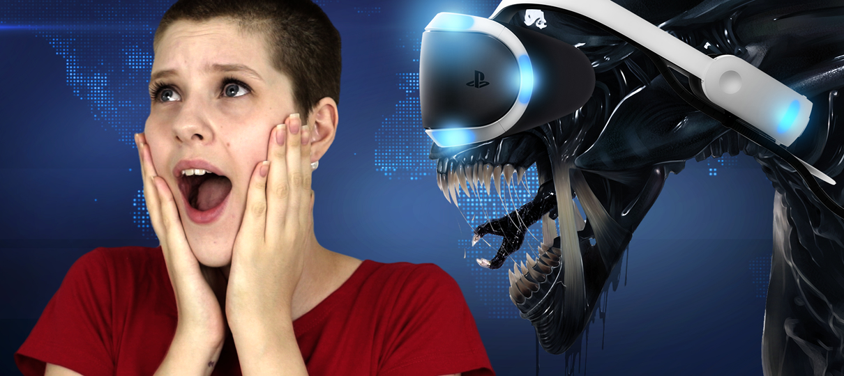 Alien em VR! Ó o bicho vindo, muleke!
