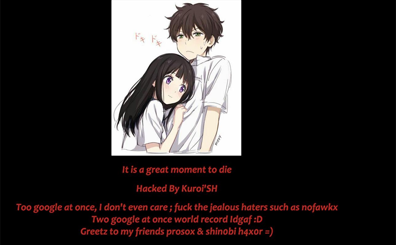 Google | Hacker troca interface do buscador por imagem de anime