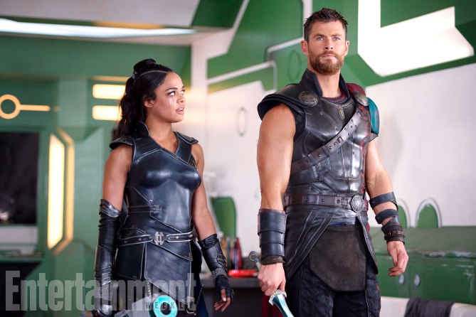 Thor: Ragnarok (2017)
L to R: Valkyrie (Tessa Thompson) and Thor (Chris Hemsworth)