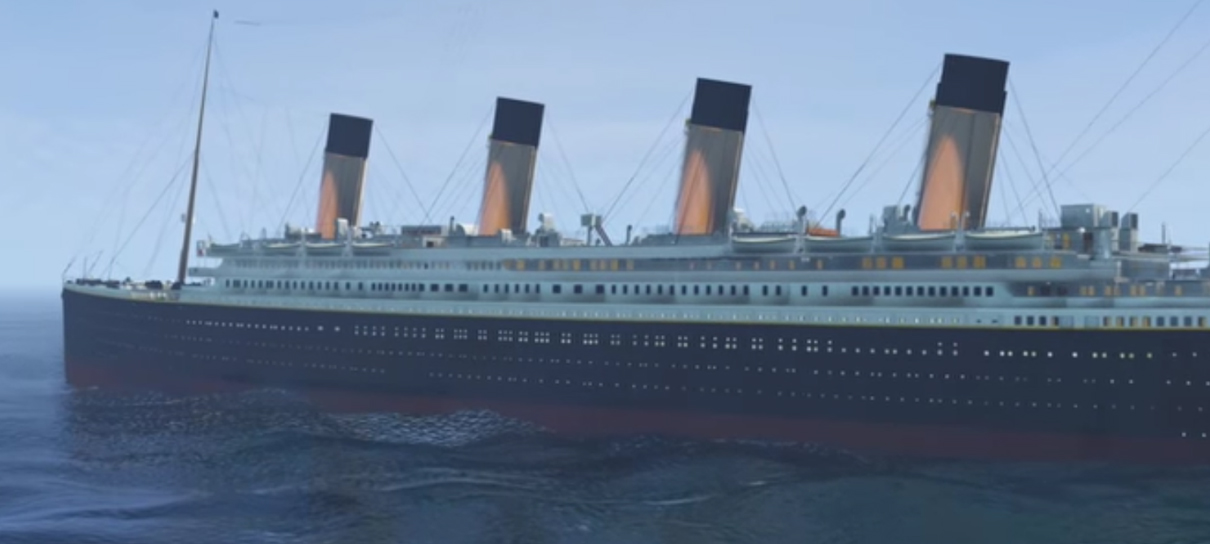 Titanic é recriado em GTA V