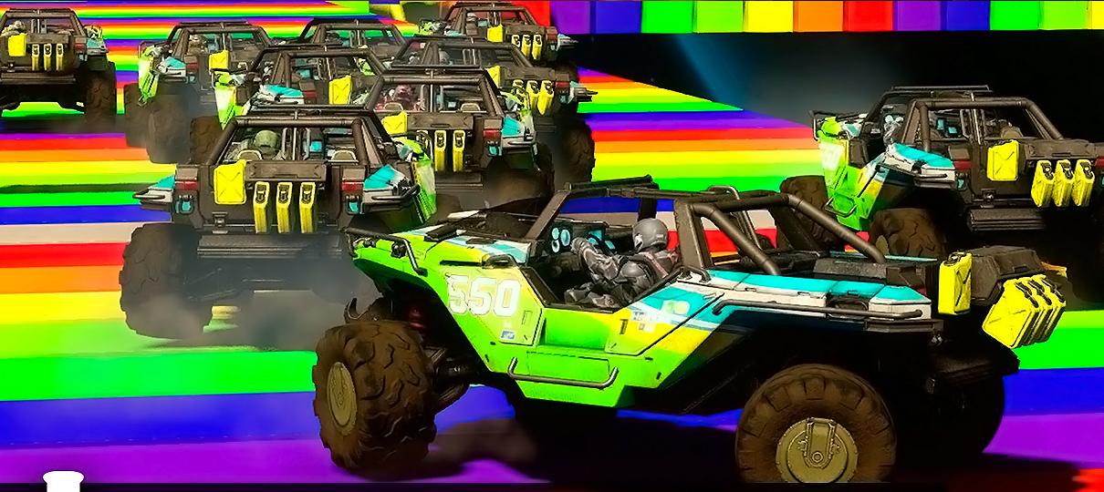 Pista Rainbow Road, de Mario Kart, é recriada em Halo 5