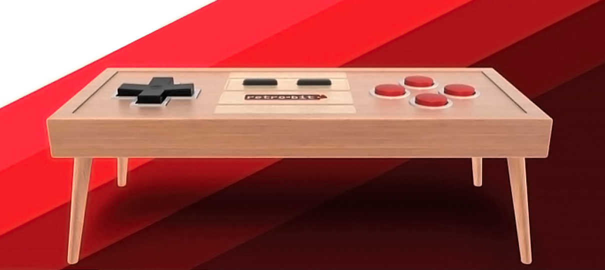 Esta incrível mesa gamer é um controle USB gigante de verdade!